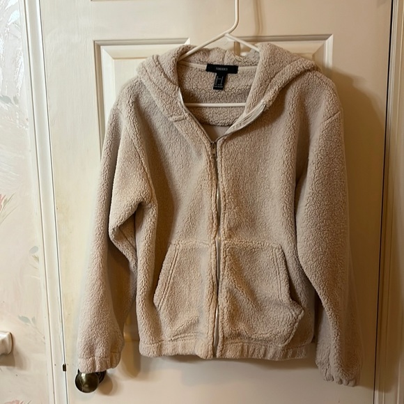Forever 21 sherpa zip up. - Picture 1 of 7